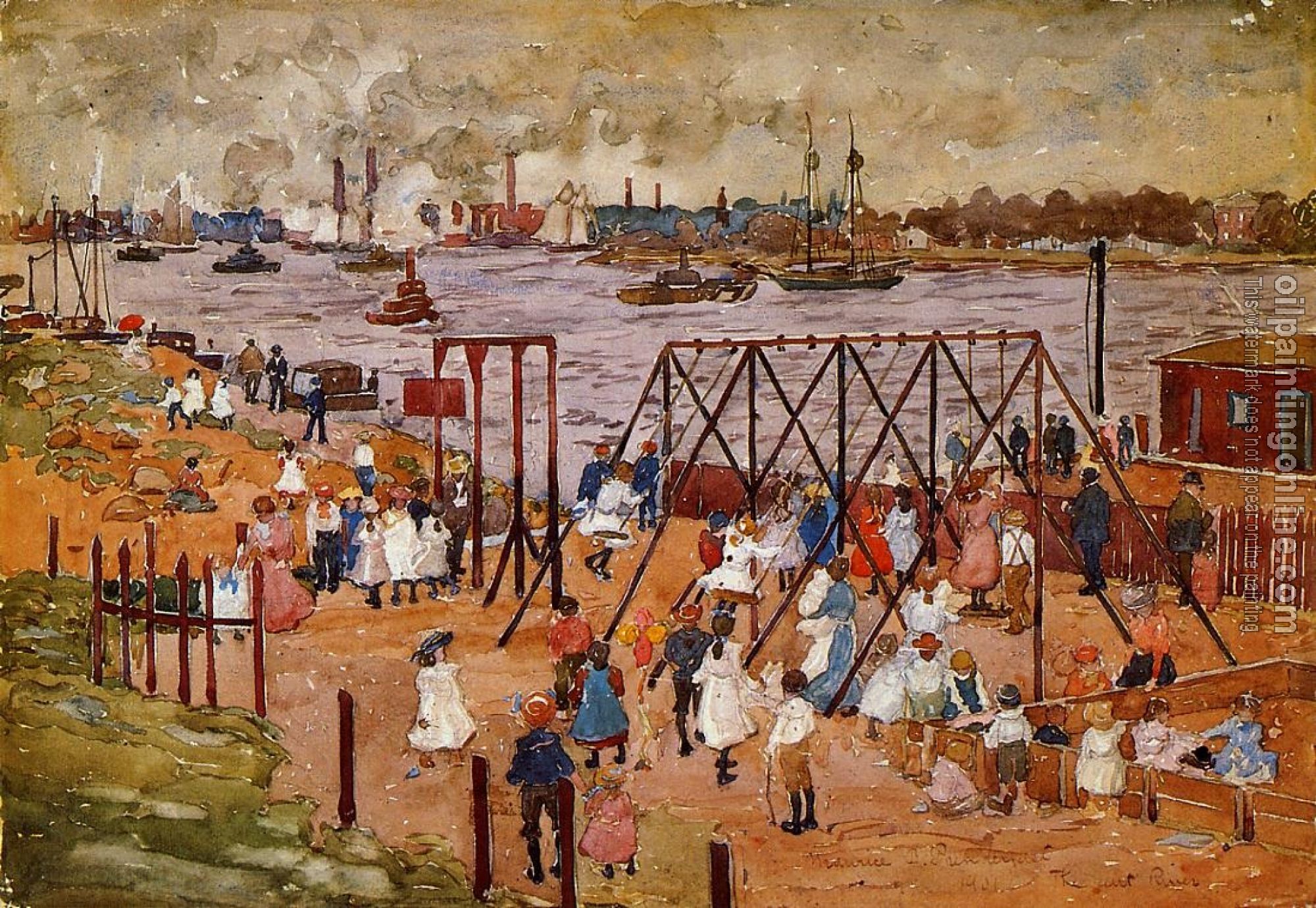 Prendergast, Maurice Brazil - The East River